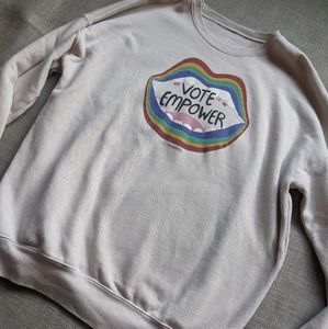 Wondery voting sweatshirt